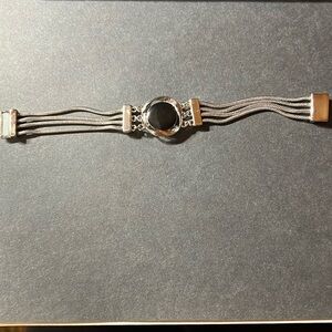 Reversible Silver Tone Bracelet, Magnetic Closure